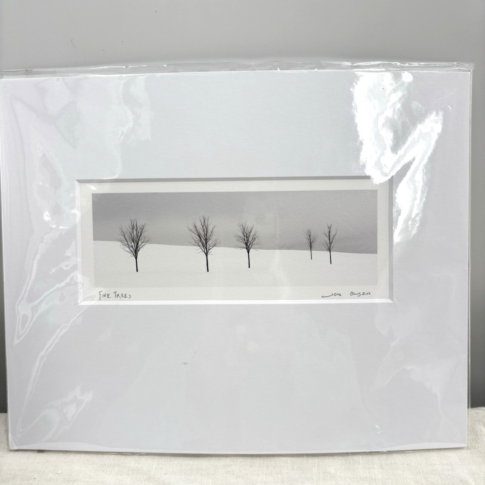 Jon Olsen “Five Trees” Signed Fine Art Photograph Archival Pigment Print Matted